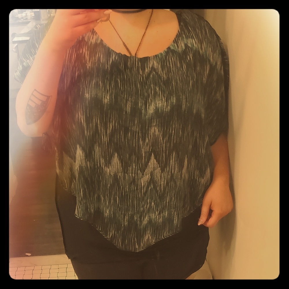 Flowy Green Blouse